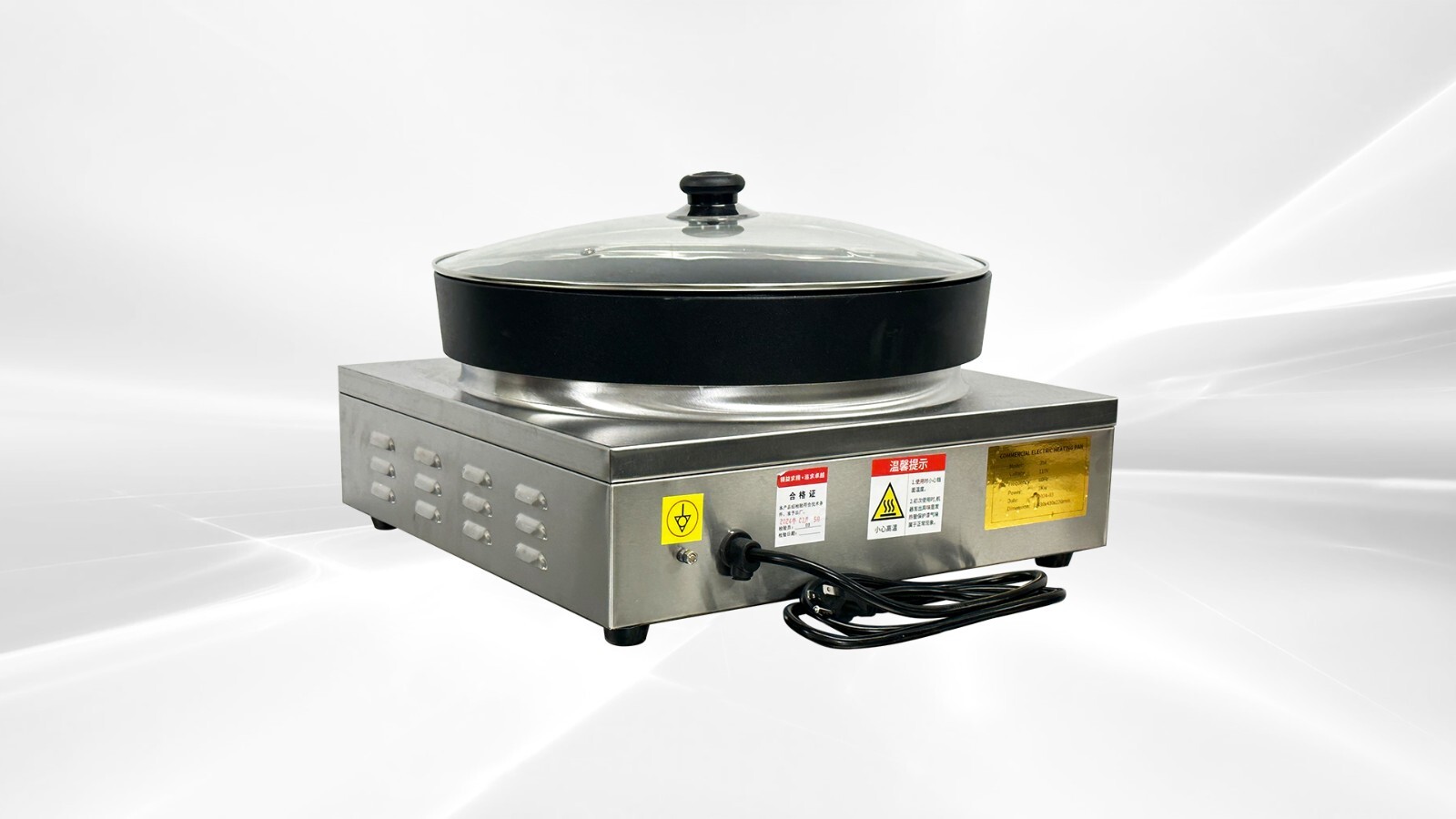 Commercial Electric Frying Pan for Dumpling Potstickers Shallow Fry 110V 60Hz