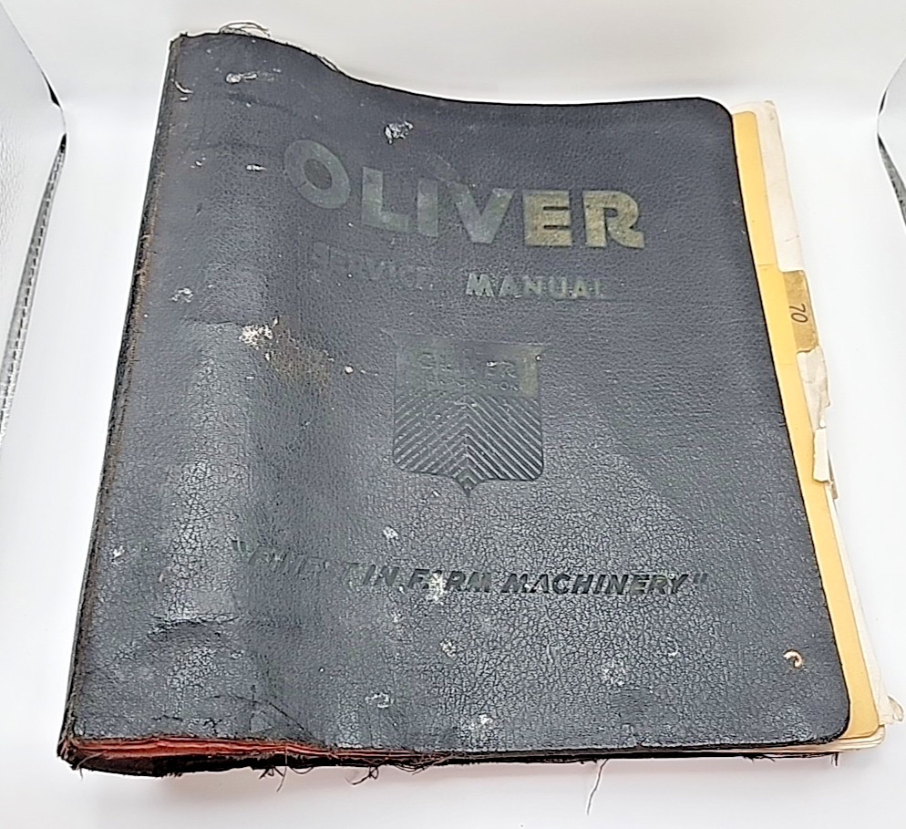 Vintage Oliver 70 & 80 Shop Manuals Three Ring Binder 1940’s