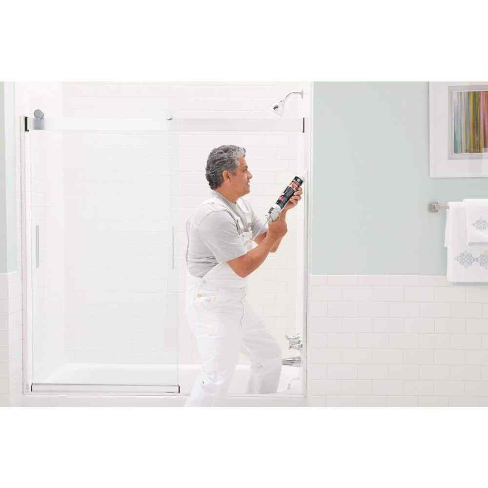 Supreme Silicone Caulk 10.1 Oz Kitchen and Bath Sealant White