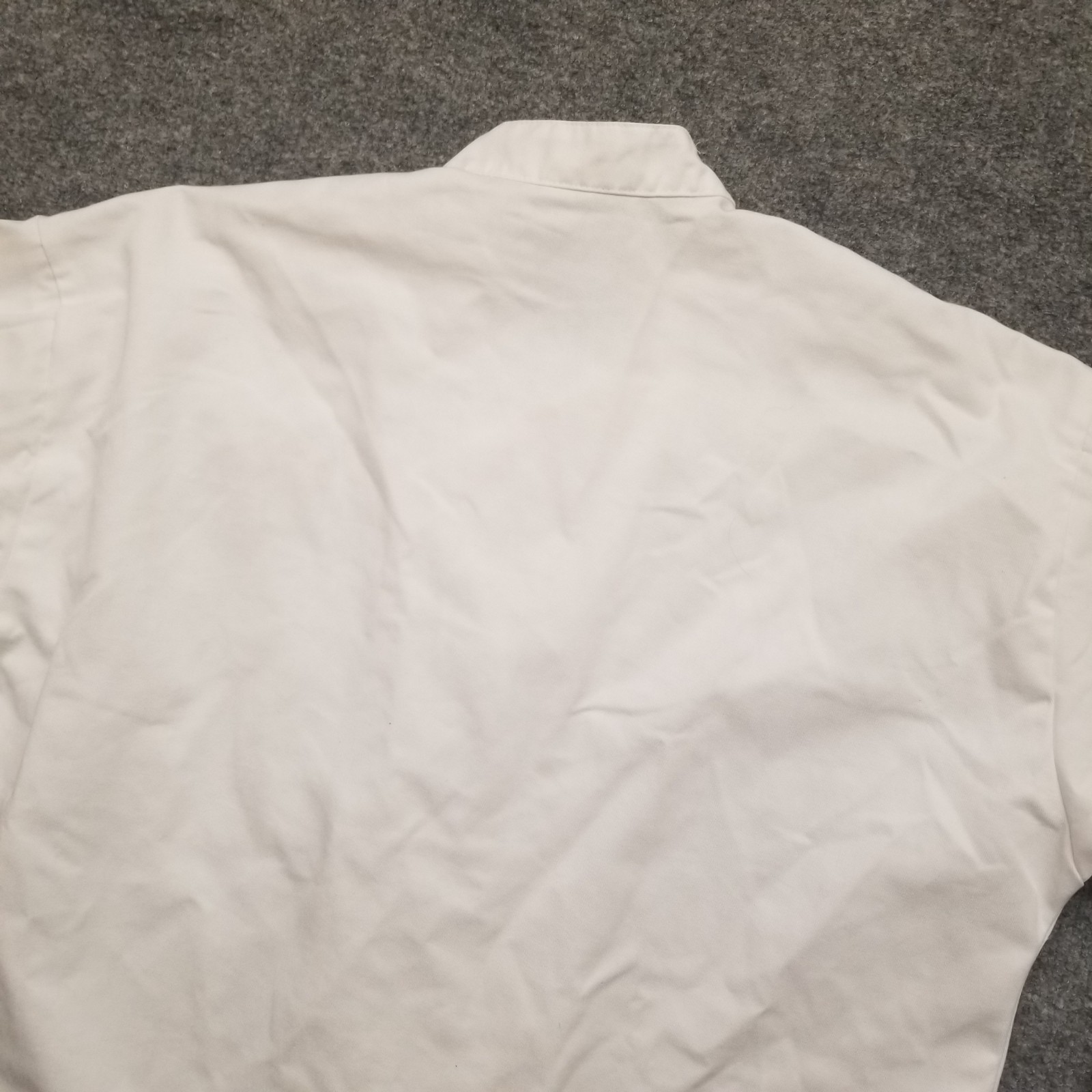 Edwards Unisex Adult Chef Coat Jacket Large White Foster Farms Double Breasted *