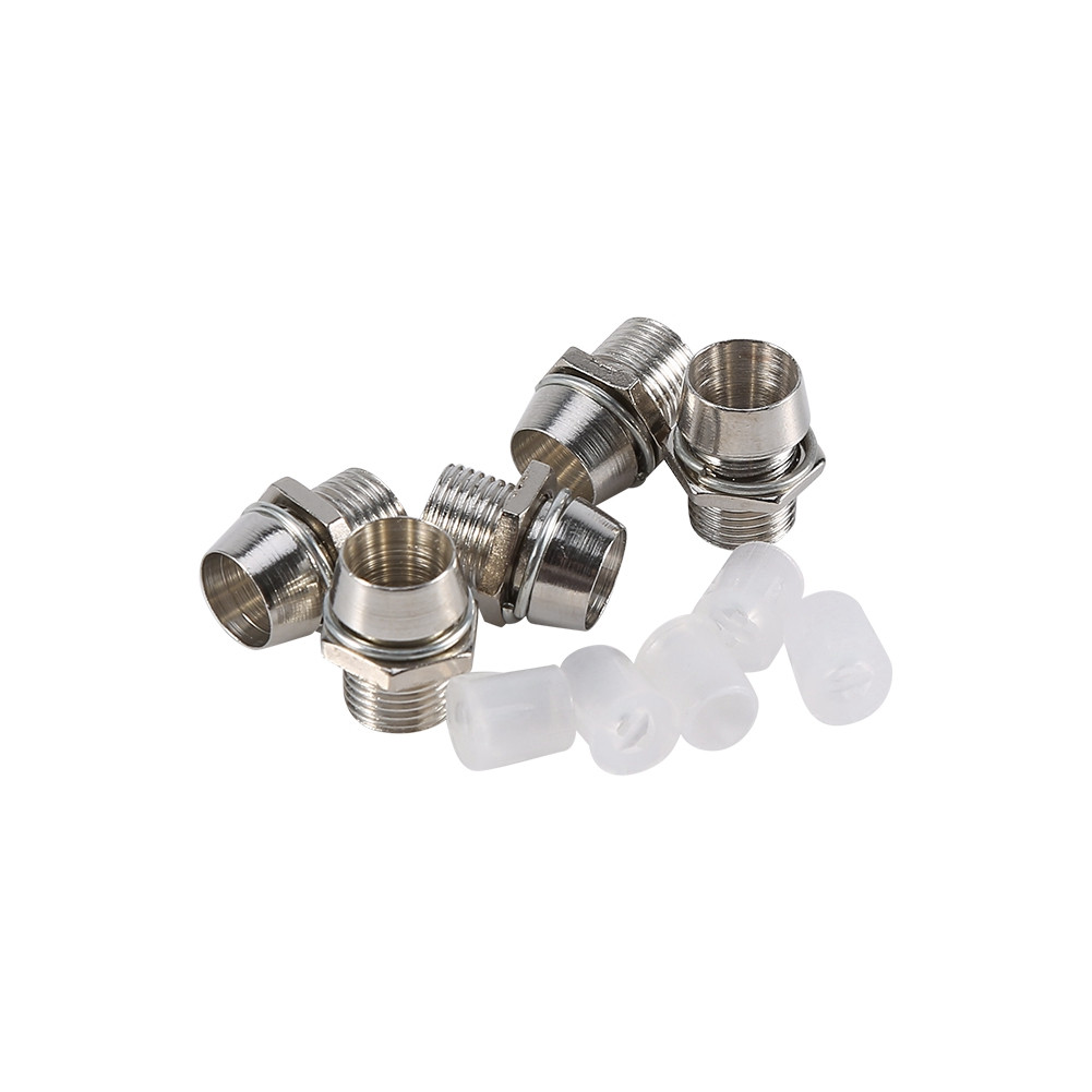〆 50 Pcs Silver Color 5mm LED Holders Panel Display Thread Mount Size 8mm
