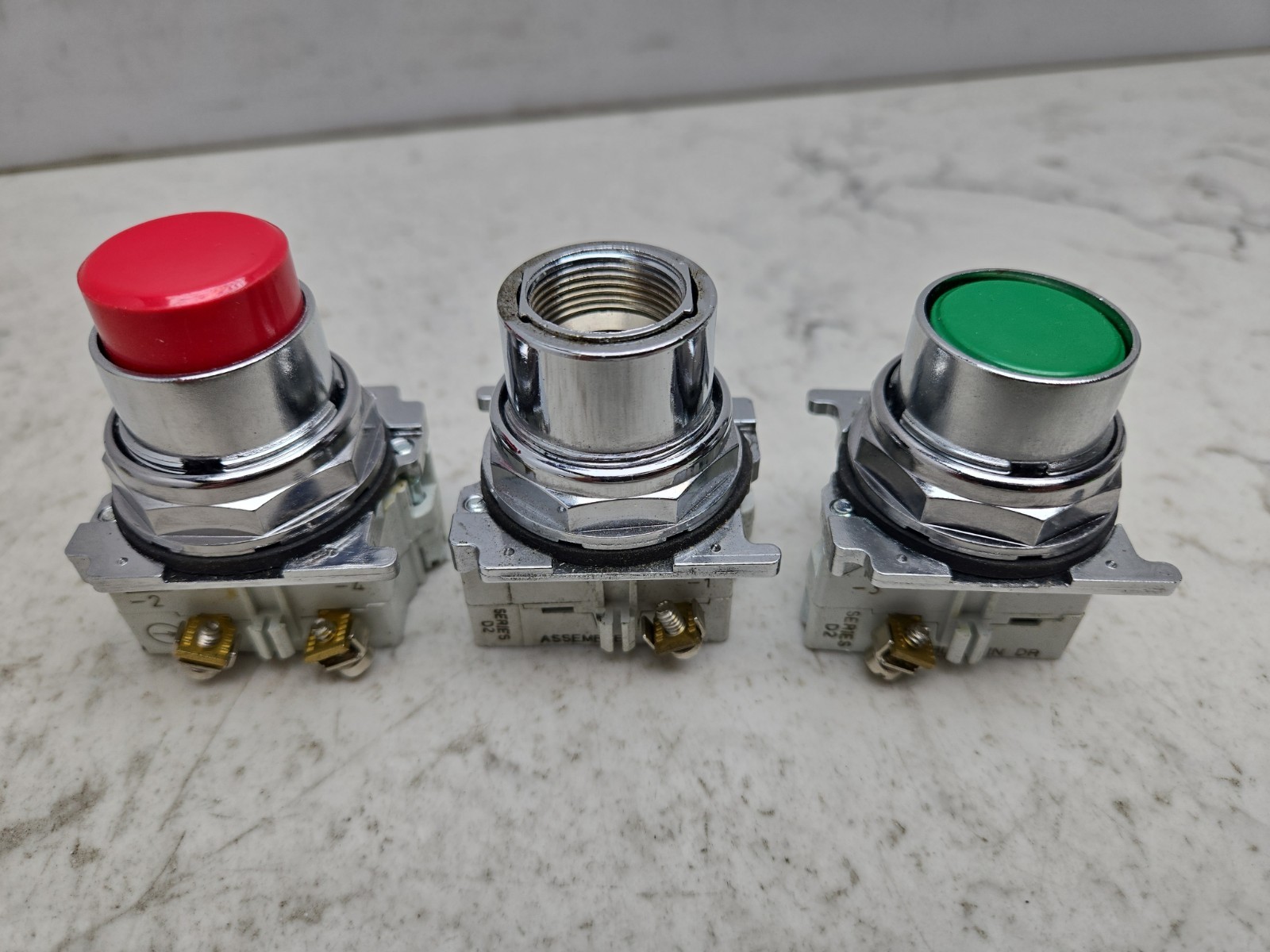 Mixed Lot 15 Pushbutton Switches Keyed Switch Reset Button See Pictures Read