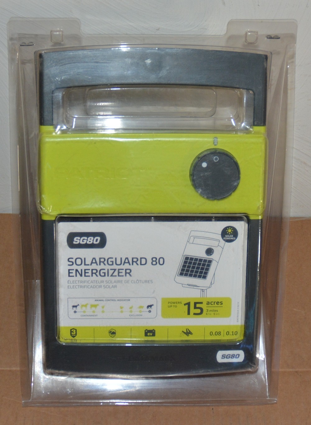 Patriot SG80 Electric Fence Solar Powered Energizer by Premier1 SolarGuard 80