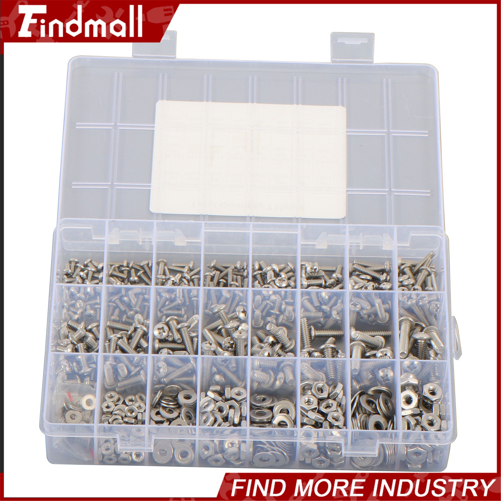 710Pcs Machine Screw Assortment Assorted Nuts Bolts and Flat Washers Kit