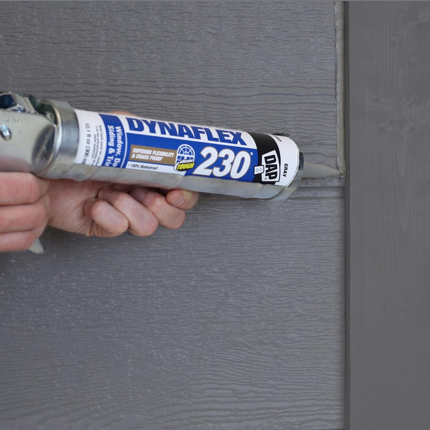 DAP 18286 Gray Dynaflex 230 Premium Elastomeric Sealant 10.1 oz. (Pack of 12)