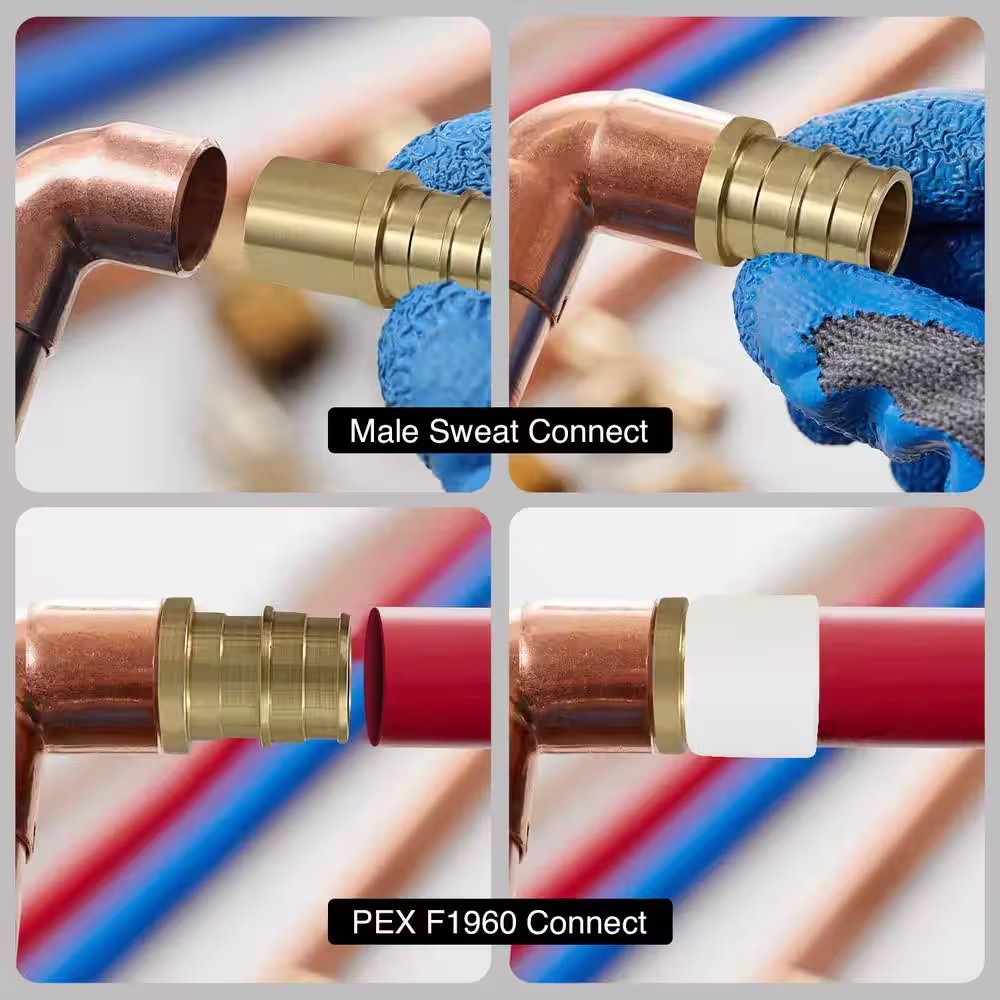 25) 3/4″ PEX A X 3/4″ MALE SWEAT ADAPTER EXPANSION F1960