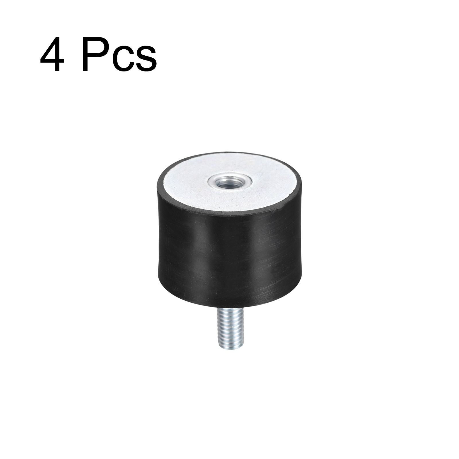 4pcs Rubber Mount M8 Male/Female Vibration Isolator Shock Absorber D40mmxH30mm