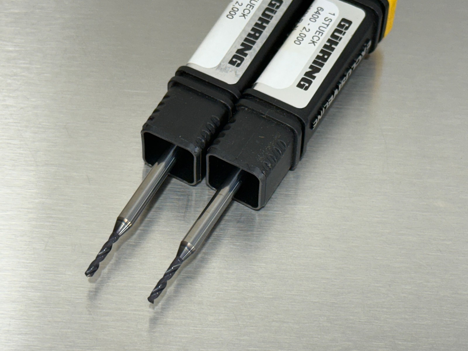 (2) Guhring 2.0mm Solid Carbide Drill 4xD 6400 Micro Exclusive