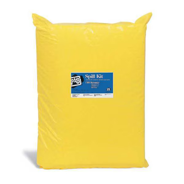 Pig Spill Kit Refill, 5 gal Volume Absorbed per Kit, Not Applicable Capacity,