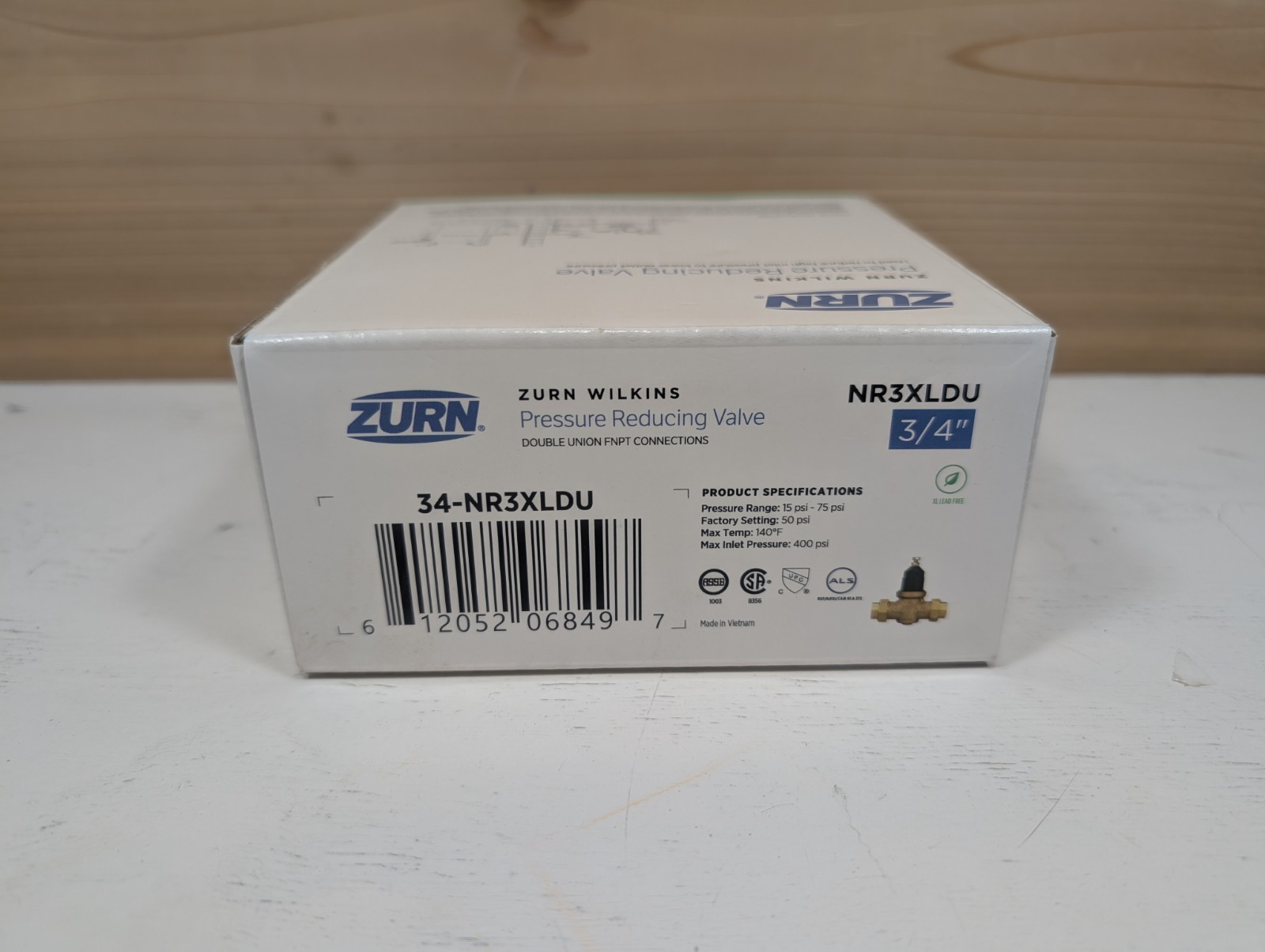Zurn Wilkins (34-NR3XLDU) 3/4″ Pressure Reducing Valve (Double Union FNPT)
