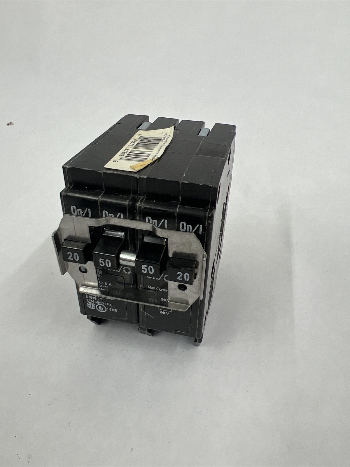EATON Quad Circuit Breaker BQ220250 (1) 2-Pole 20A (1) 2-Pole 50A 120/240V
