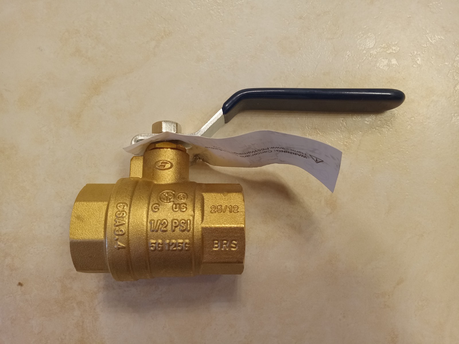NIBCO TFP600A Brass Ball Valve 1″ NPT Thread End 150-SWP / 600-WOG, Full Port
