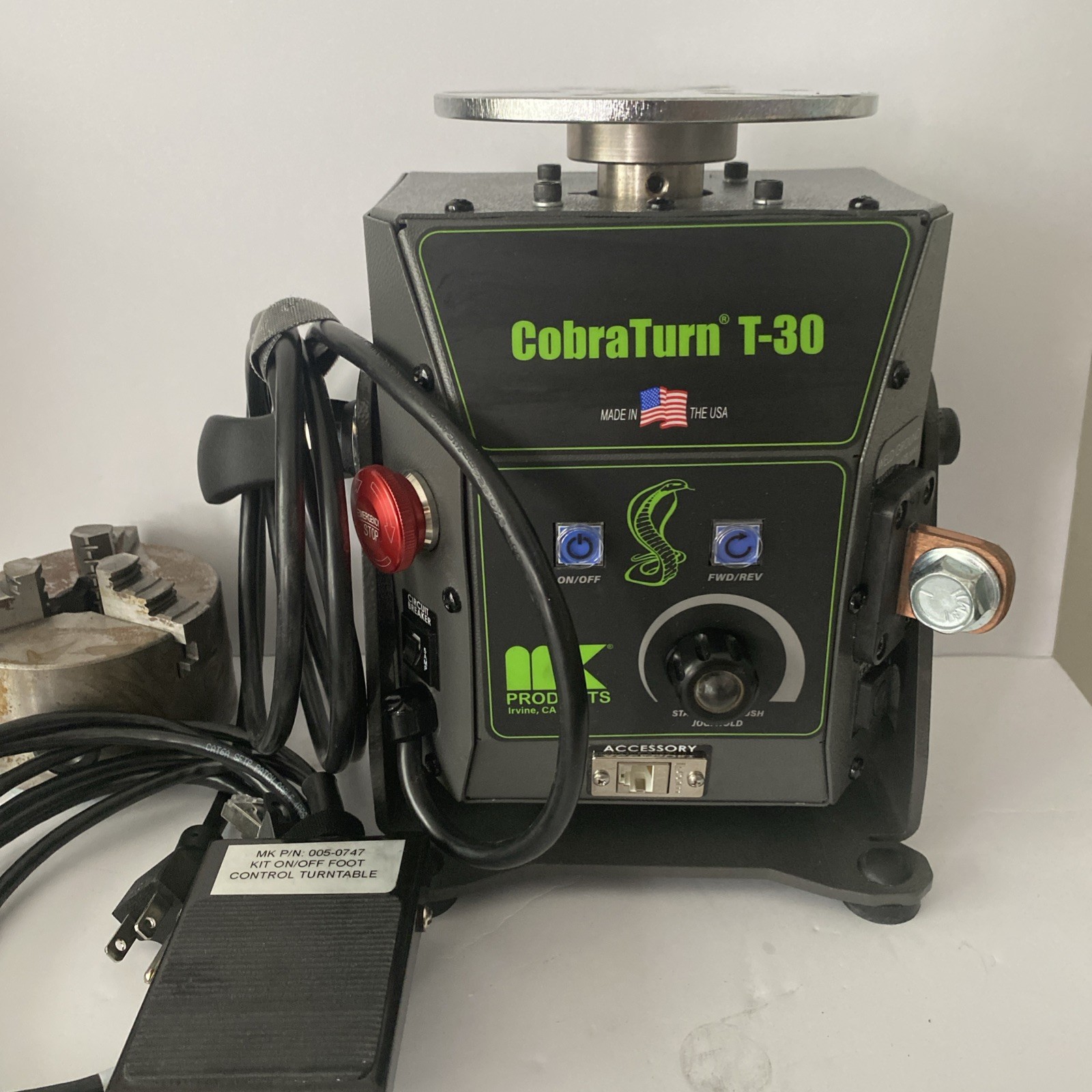 MK Products Welding Positioner CobraTurn T-30 Turntable Chuck