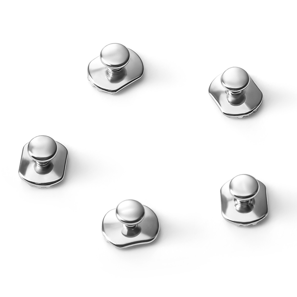 Dental Orthodontic Lingual Buttons Metal Monoblock Bondable Rectangular 10pcs/PK