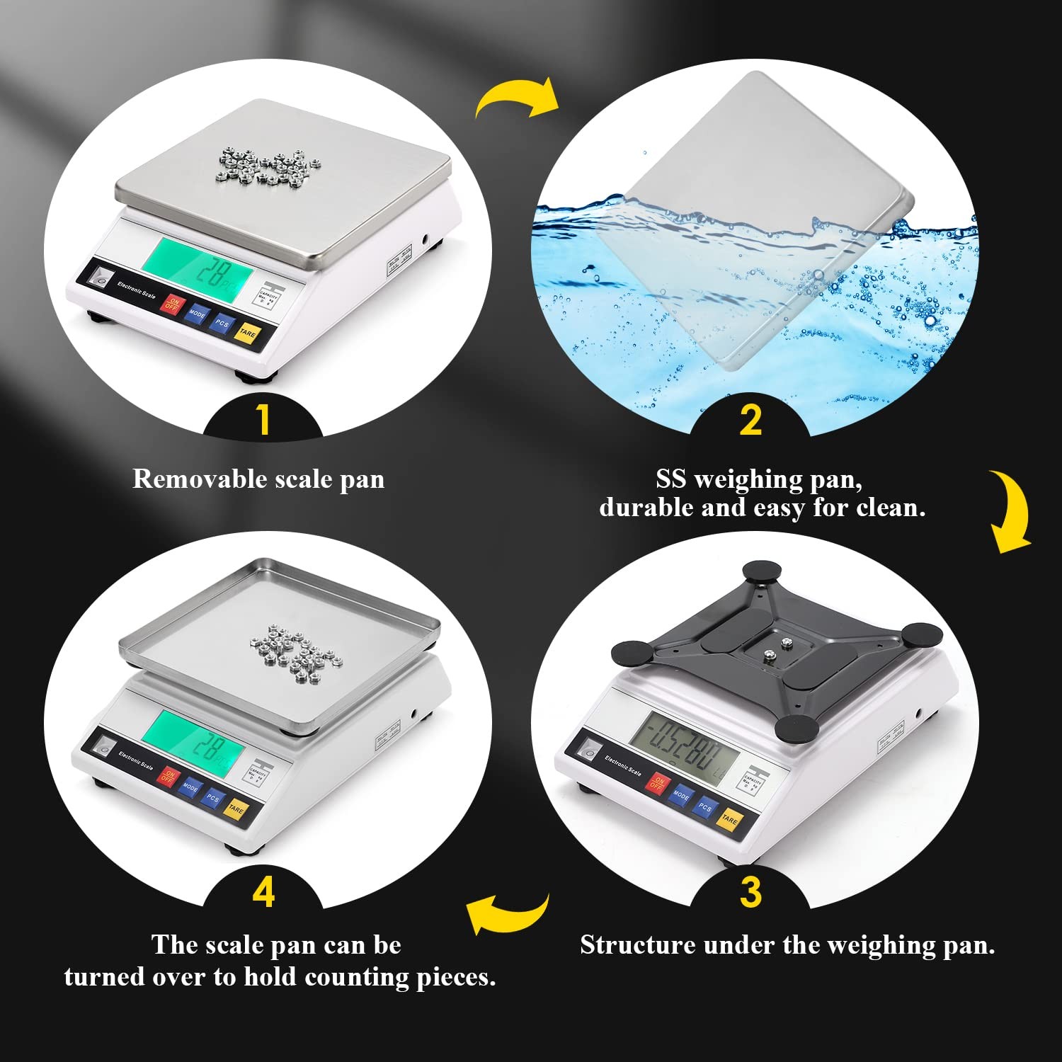 High Precision Scale 10kg 0.1g Digital Accurate Electronic Balance Lab Scale