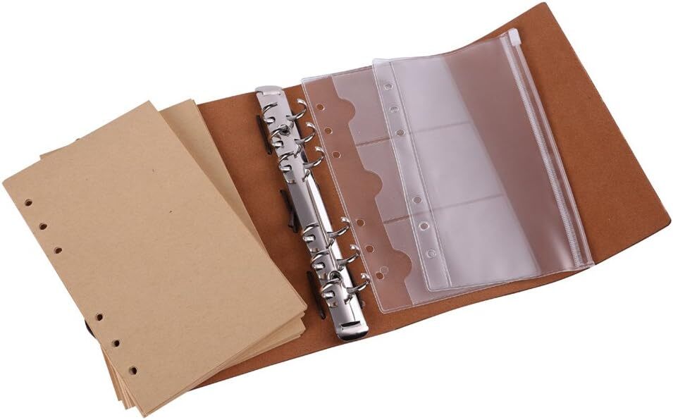 MALEDEN Vintage Refillable Leather Journal 180 Blank Pages Travel Diary