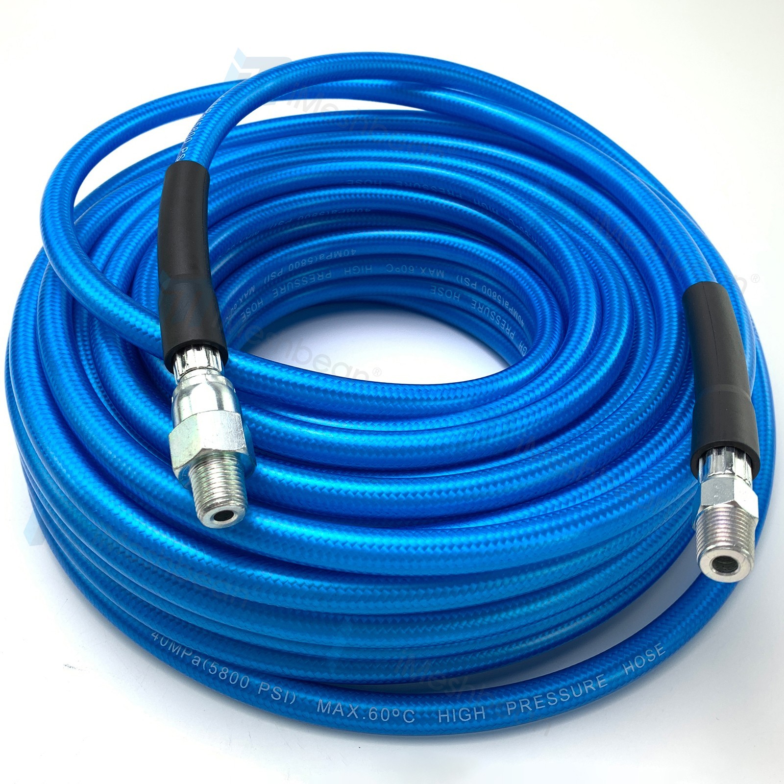 200FT 1/4″M-NPT Drain Cleaning Hose Sewer Jetter Nozzles Kit For Pressure Washer