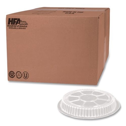 HFA Plastic Dome Lids, Fits Round Pan 2047, 7″ Diameter x 0.88″ h, Clear, 500/CT