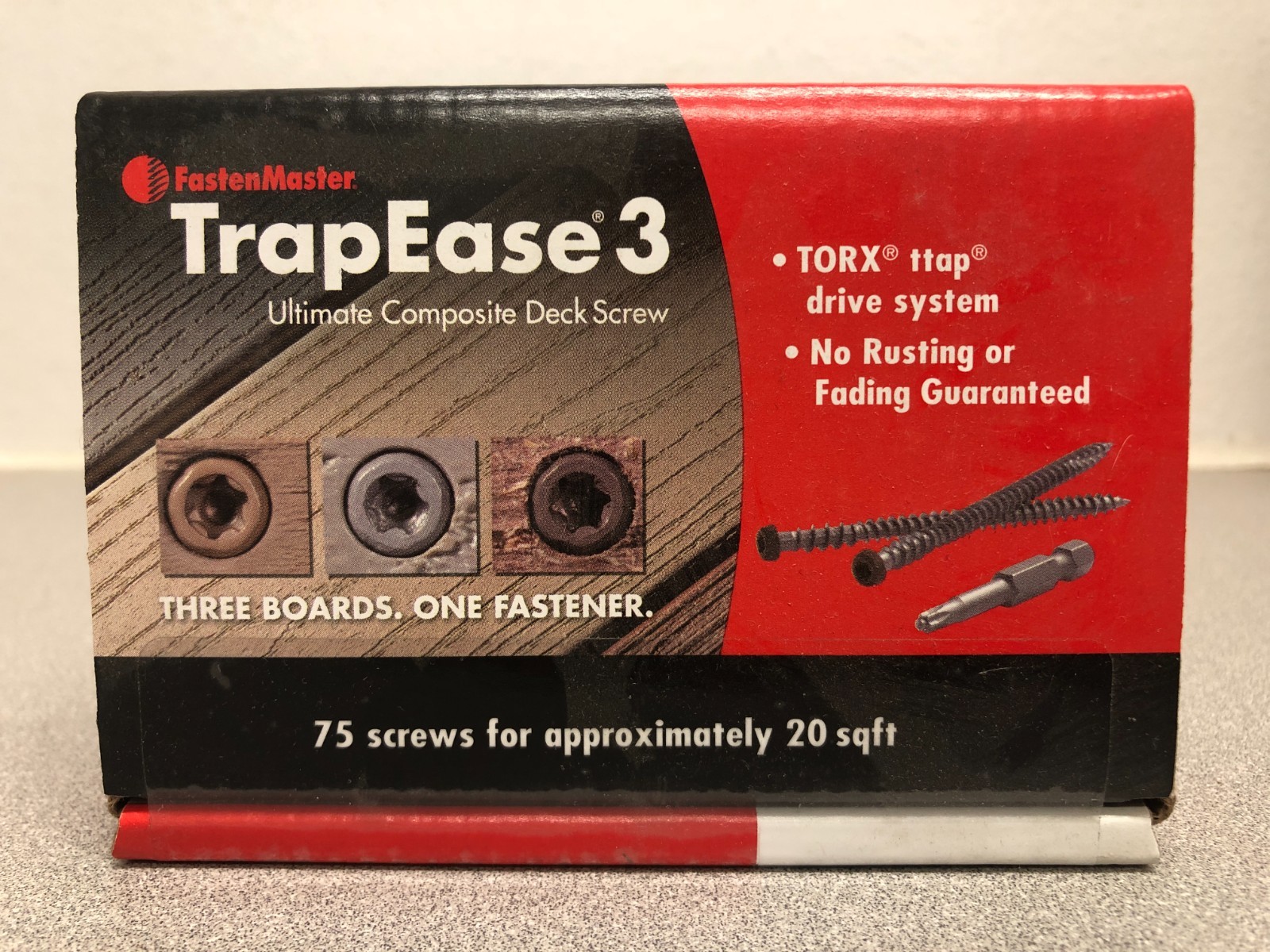 FastenMaster TrapEase No. 20 X 2-1/2 in. L Island Mist Torx Ttap Deck Screw