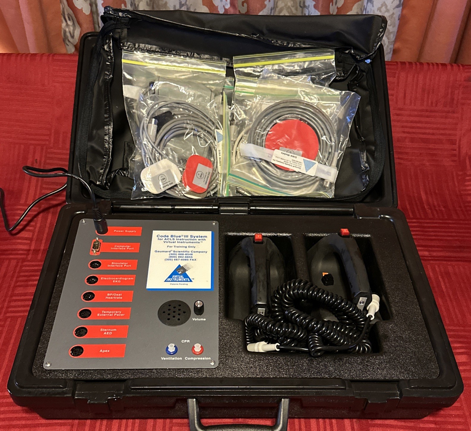 VIRTUAL INSTRUMENTS GAUMARD SCIENTIFIC CO. CODE BLUE 111 SYSTEM TRAIN SIMULATOR