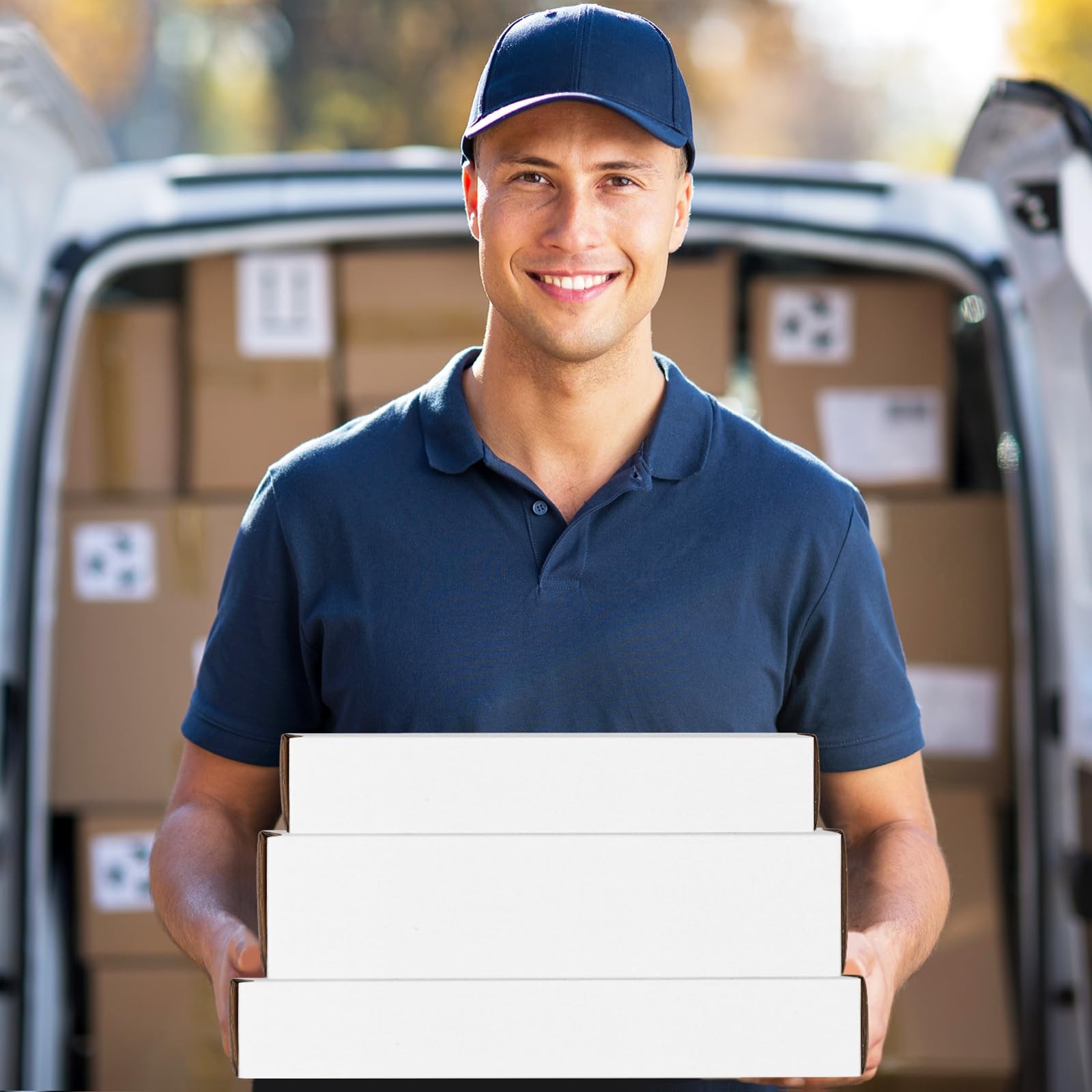 Eupako 18 Pack Small 11x8x2 & 12x9x3 & 13x10x2 Inches – 18 Pack, White