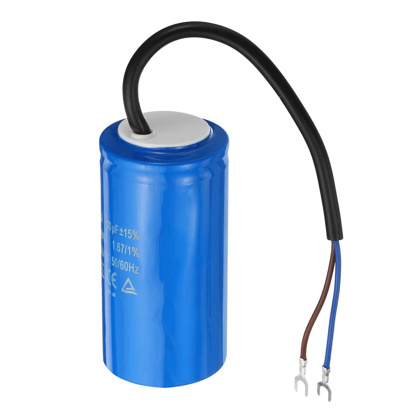 CD60 Run Capacitor 500uF 250VAC 50/60Hz Motor Starting Capacitor with 2 Wires