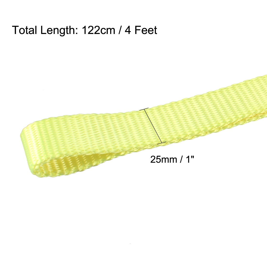 4 feet Lifting Straps 2200 lbs Lift strap Tow Rope Eye to Eye Webbing strap