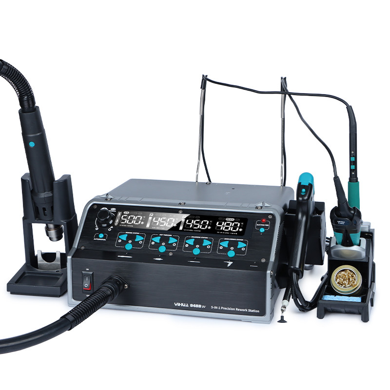 YIHUA 948D-IV 5-in-1 Digital Soldering & Hot Air Desoldering Rework Stations