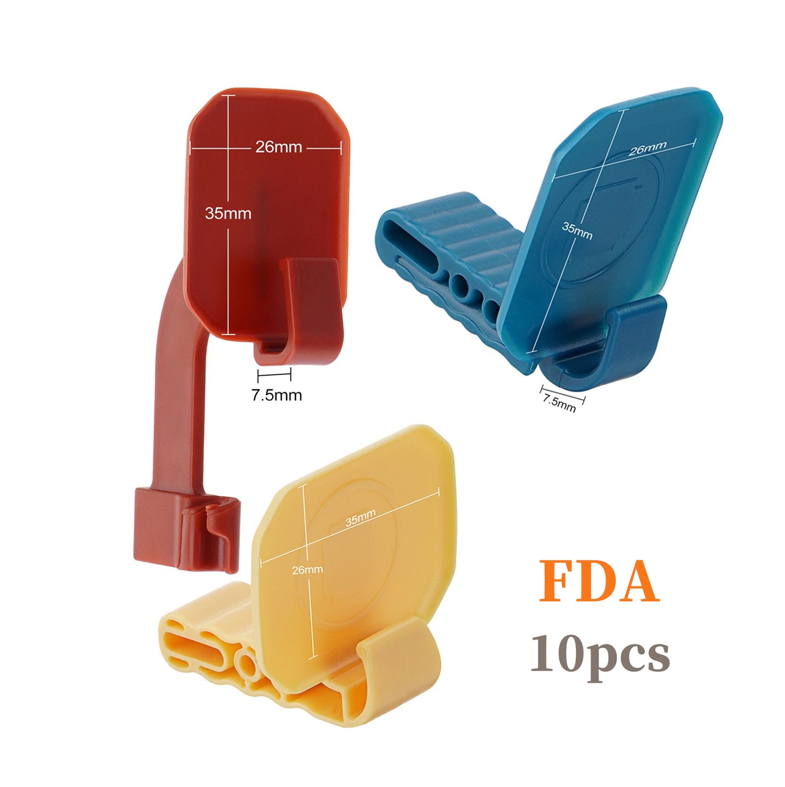 Dental Sensor Holder 10Pcs Digital X-Ray Autoclavable Positioning Bite Block