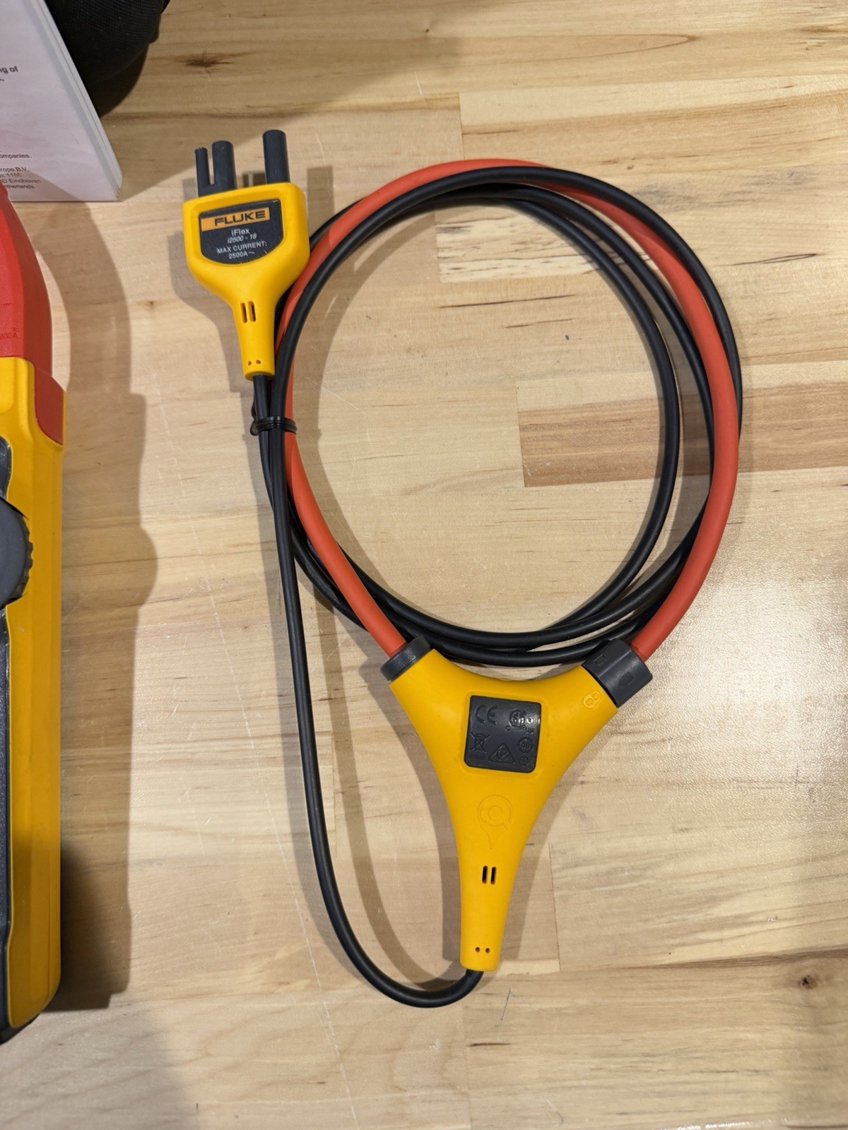 FLUKE 393 FC CAT III 1500V TRMS CLAMP METER W/ IFLEX PROBE & LEADS (TESTED)