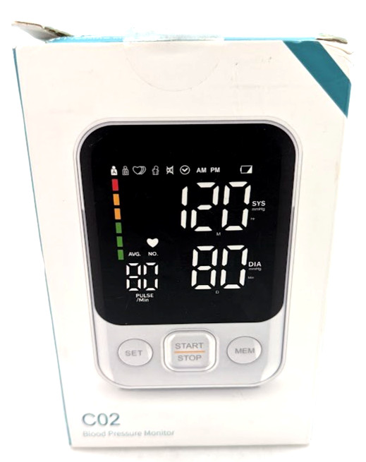*OPEN BOX* Blood Pressure Monitor Upper Arm Machine – White