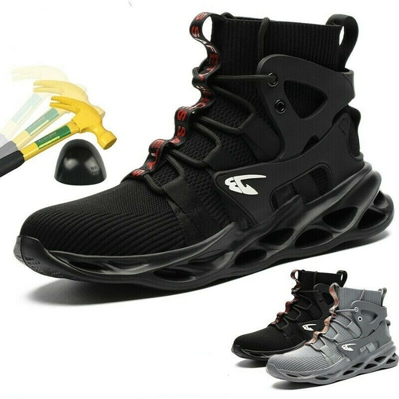Mens Work Boots Sneaker Walking Waterproof Steel Toe Safety Shoes Hiking US