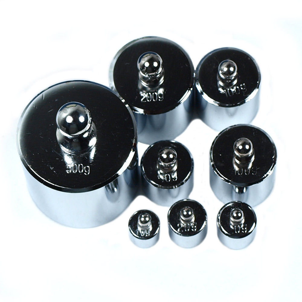 8 pcs calibration weight set 10g 20g 50g 100g 200g 500g — 1000g total weight