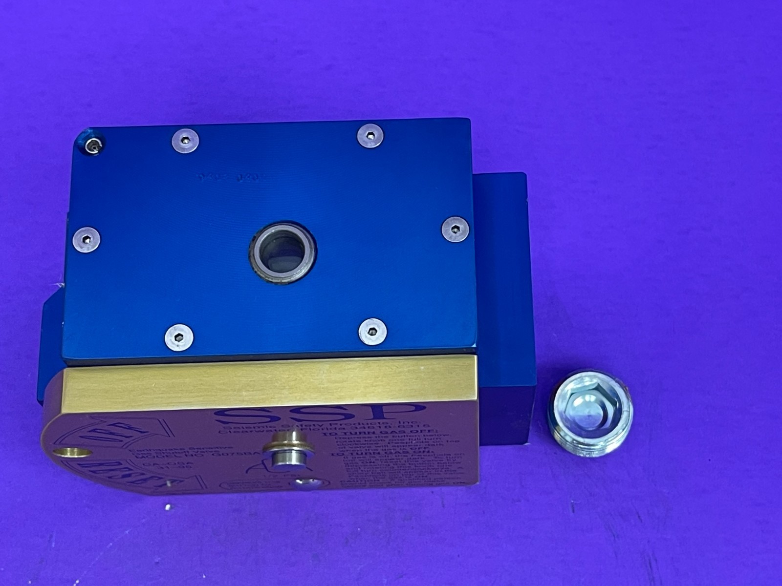 Seismic Safety Products Inc Earthquake Sensitive Gas Shut Off Valve Model G075BA