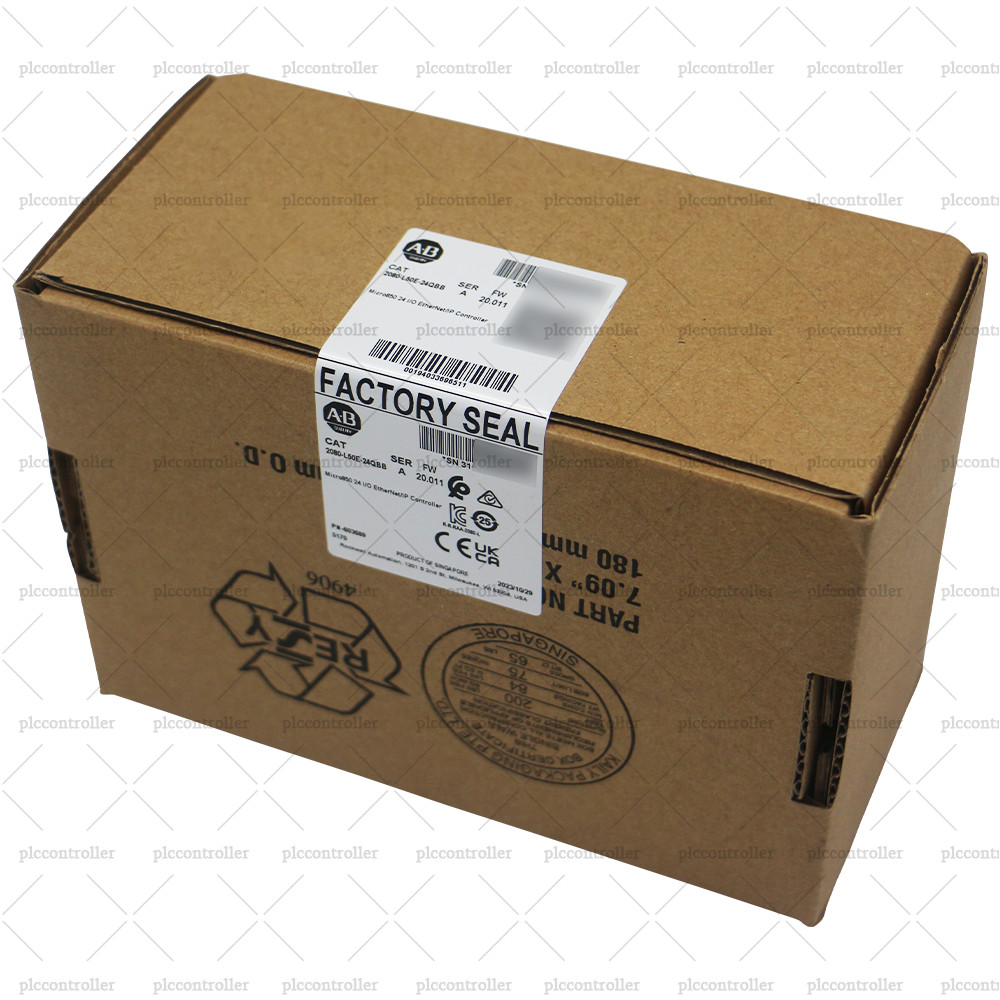 100% New Allen-Bradley 2080-L50E-24QBB Micro850 24 I/O EtherNet/IP Controller