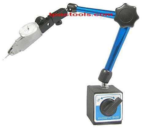 Magnetic Base Test Indicator 0.0005″ Brand New Fine Adjustment