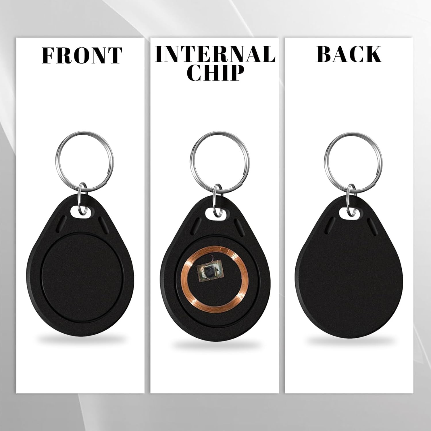 50 Pcs M1 Classic 1K Keyfobs S50 Tags RFID IC S50 Key Fob NFC Tags F08