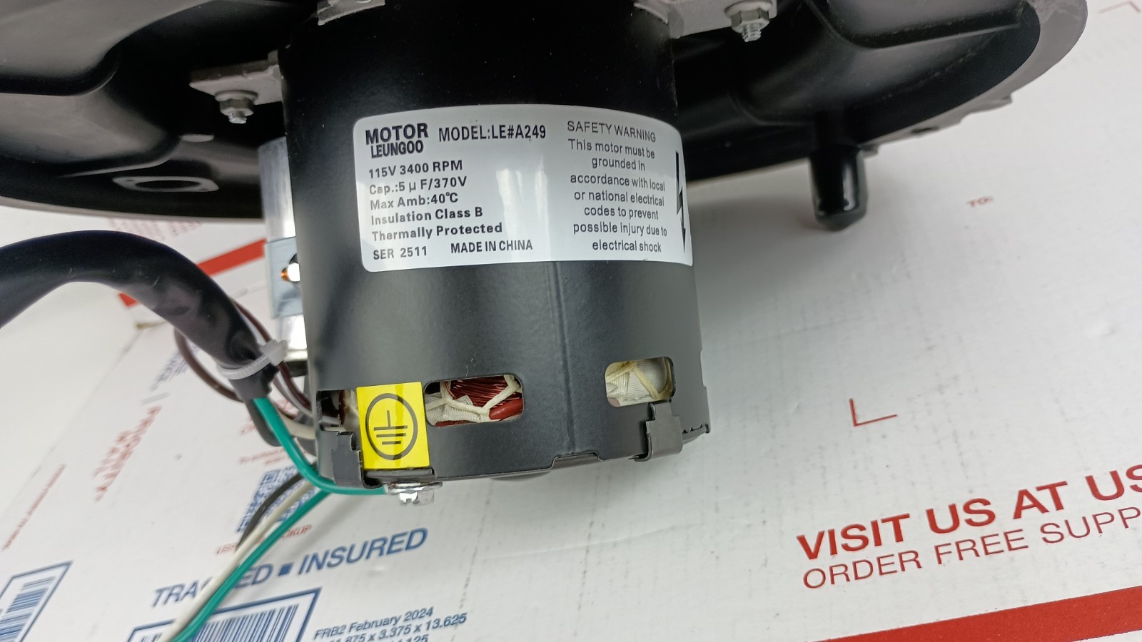 A249 Upgraded Blower Motor for Lennox Draft Inducer Replaces Fasco 702112686