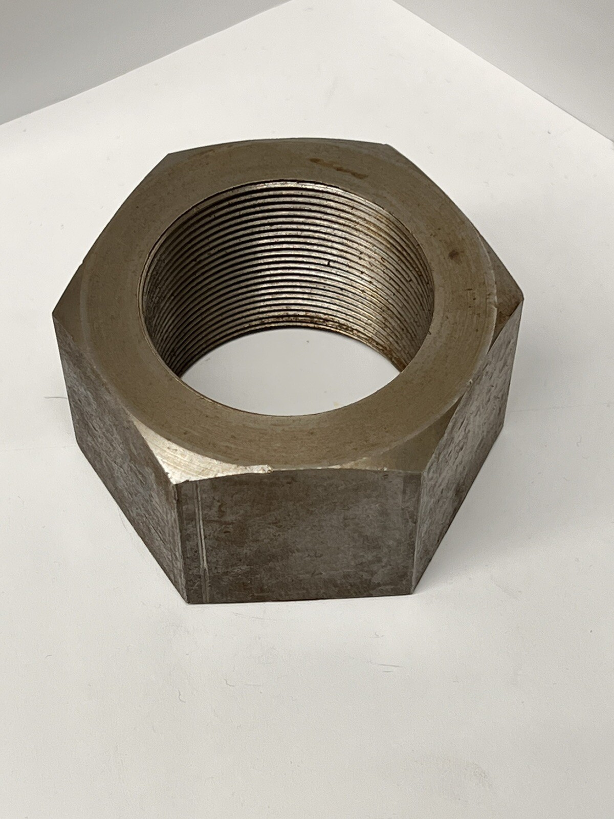 (1) 2″-12 Hex Nuts Grade 2, 2-12 Plain Steel Large Fine Thread, 2 inch nut -12