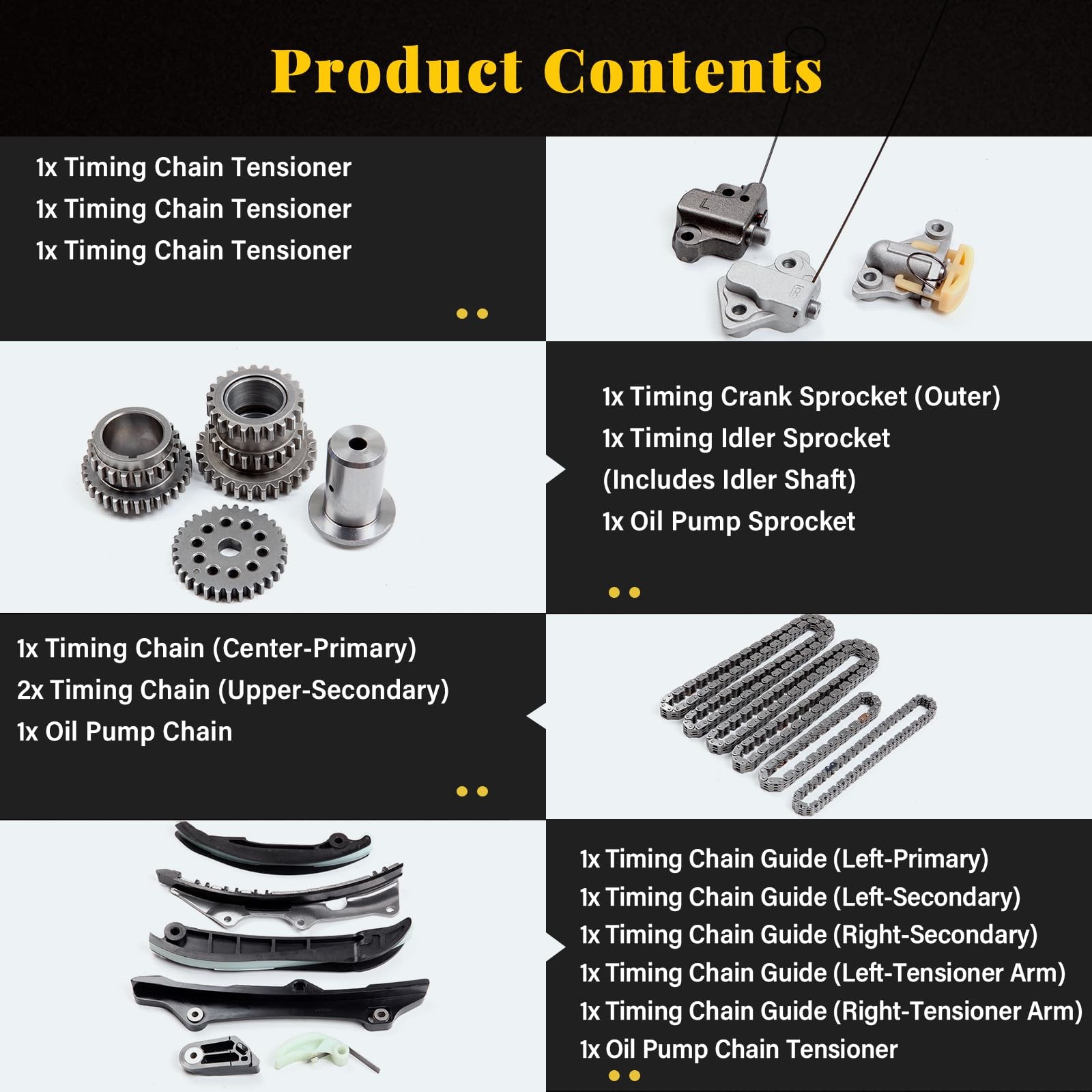 Timing Chain Kit for Chrysler 300 Grand Cherokee Wrangler 3 6L