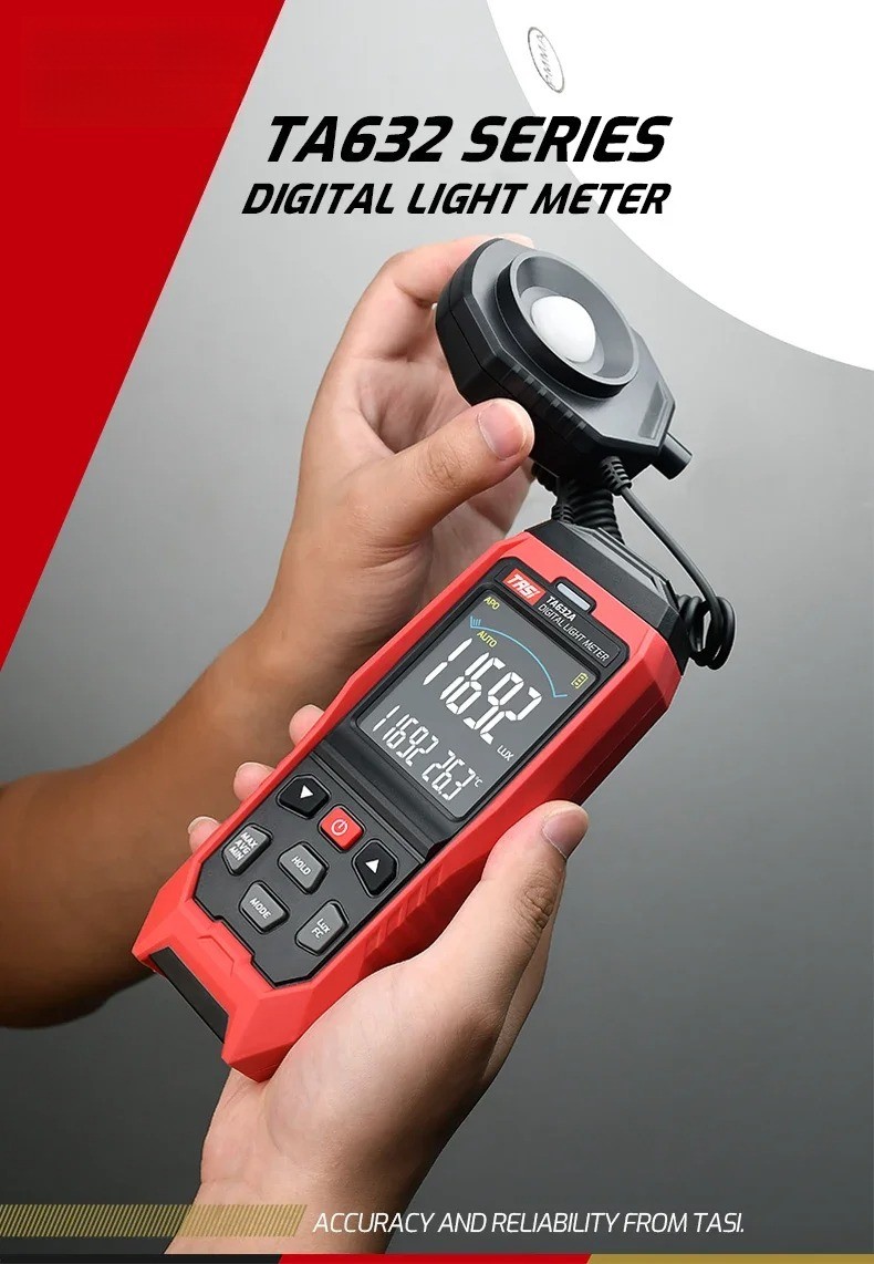 TA632A TA632B TA8123 Lux Meter High-Precision Photometer Luminance Meter