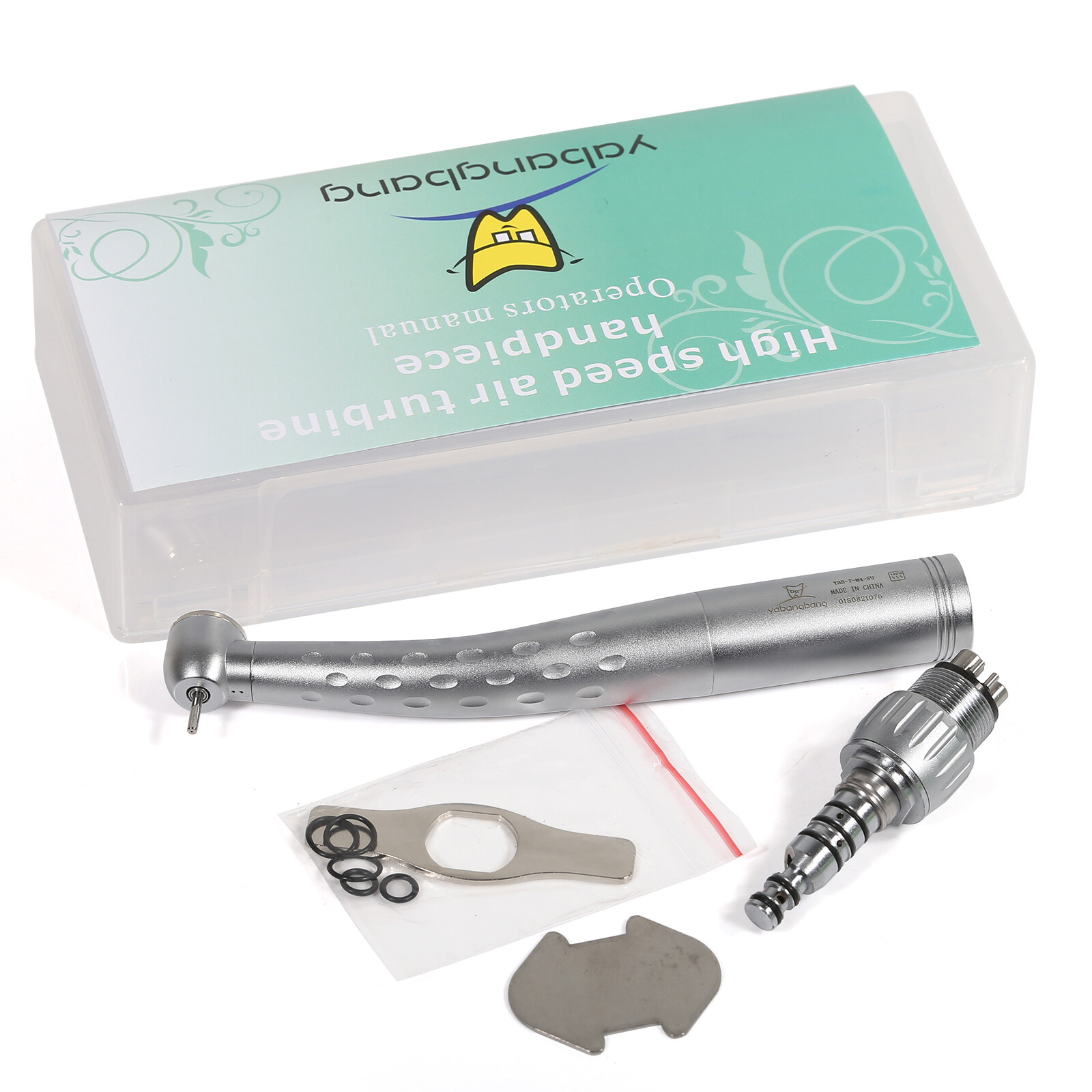 5 Yabangbang Dental High Speed Handpiece Big Turbine with 4 Holes Coupler swivel