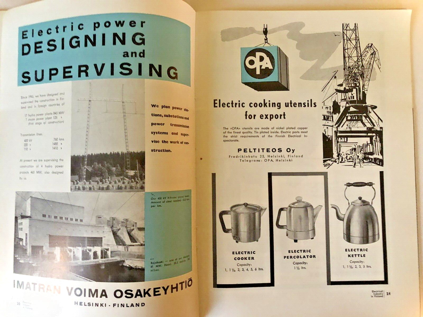 ELECTRICAL INDUSTRY IN FINLAND 1961 EXPORTS Radios Television Sets Telephones ++
