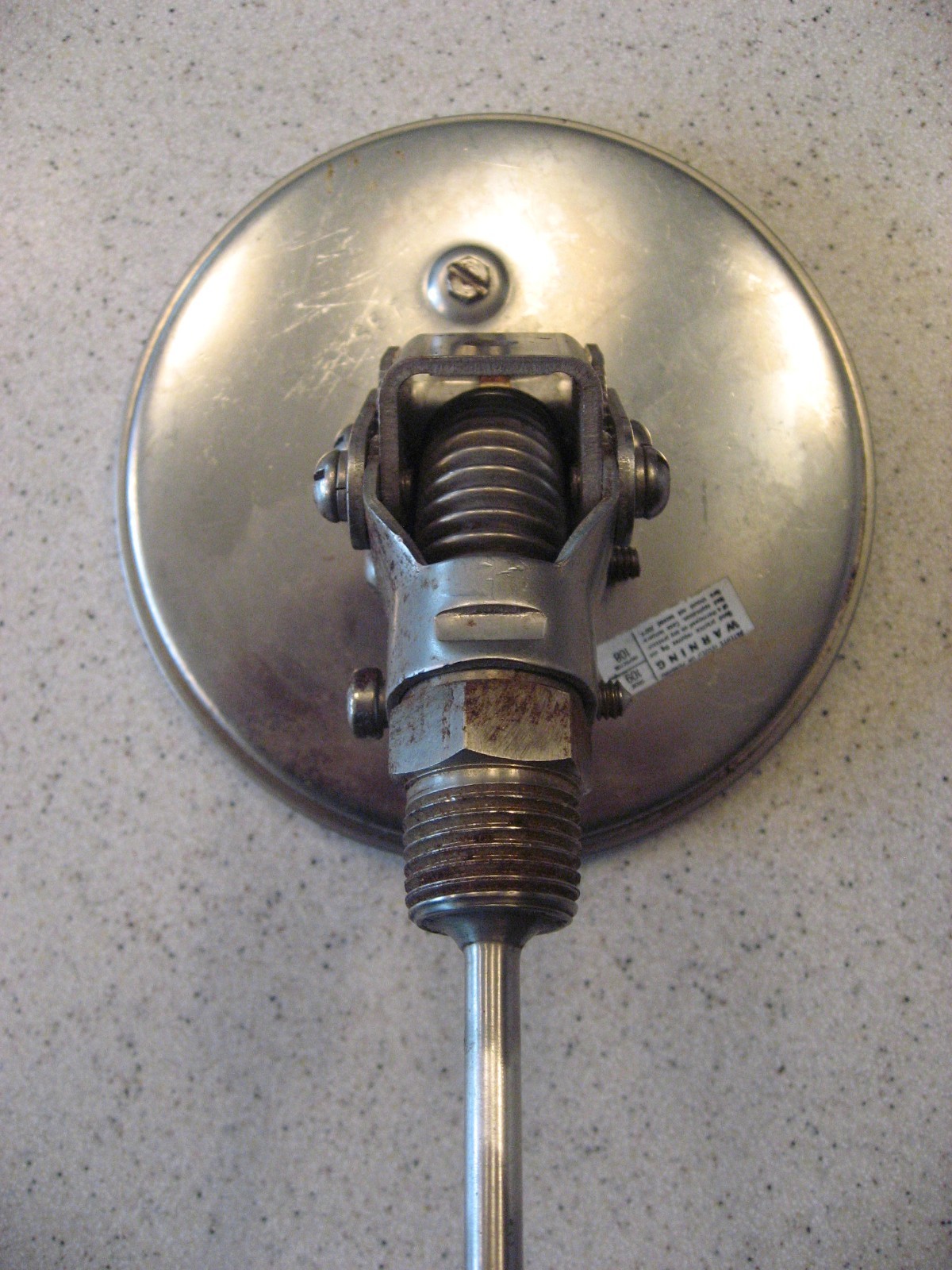 Ashcroft 90-Degree 5″ Dial Temperature Gauge from 0 – 250 Degrees Fahrenheit