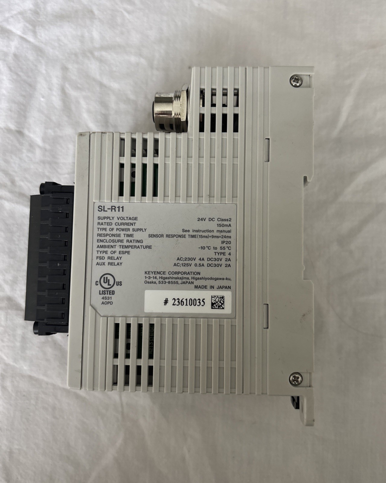 Keyence SL-R11 Safety Control Unit 24V 150mA – Warranty & Free Shipping