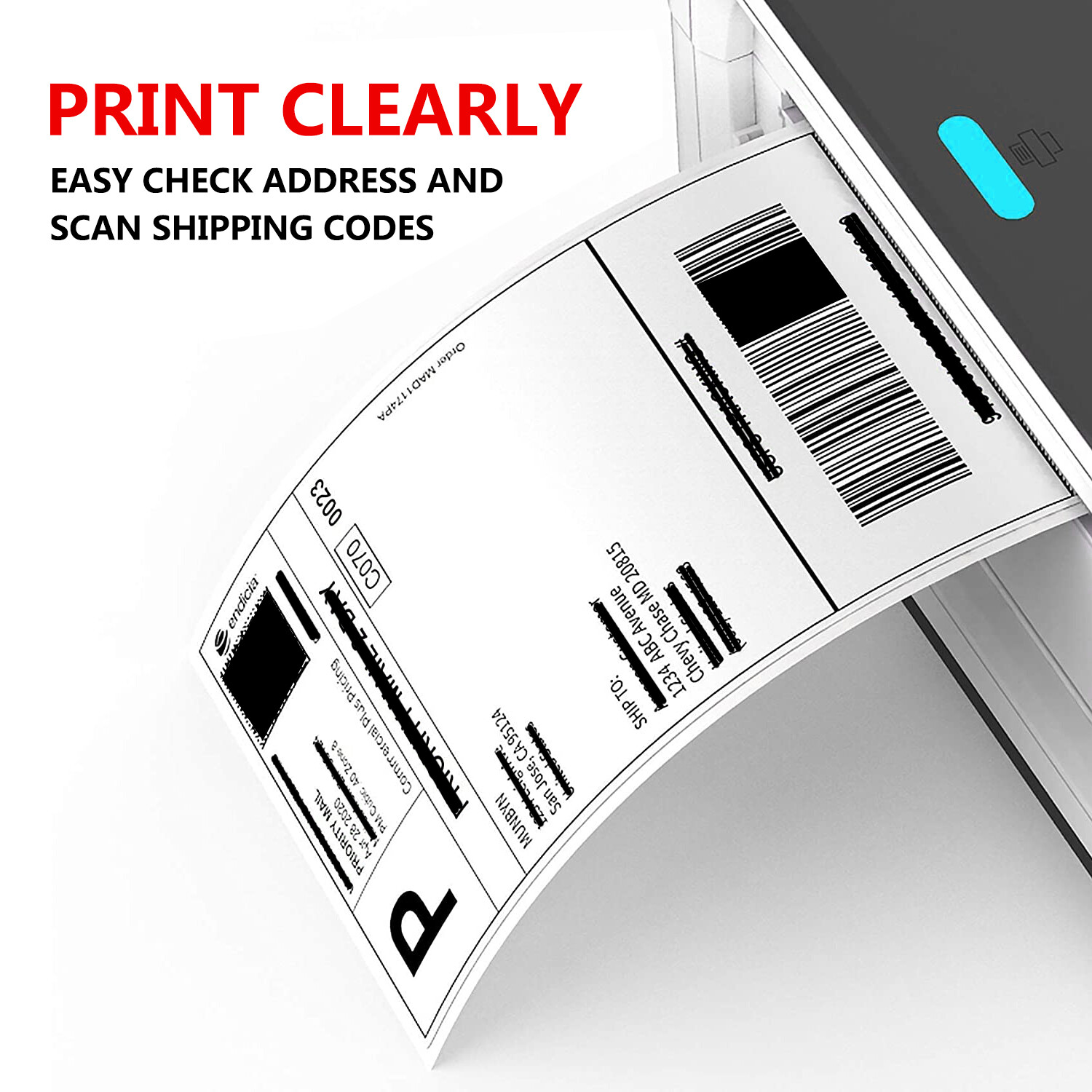 2000 Labels Fanfold 4×6 Direct Thermal Label Shipping Zebra ZP450 ZP505 1000