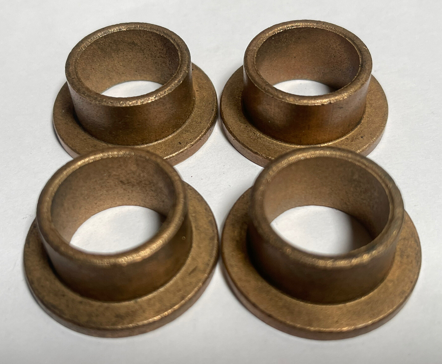 4 pc, Bronze Flange Bushing 3/4 IDx 15/16 OD x 9/16 LG Sleeve (AUG011)