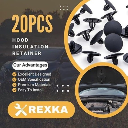 20pcs Hood Insulation Retainer Clip Compatible with 90467-09050 90467-A0003
