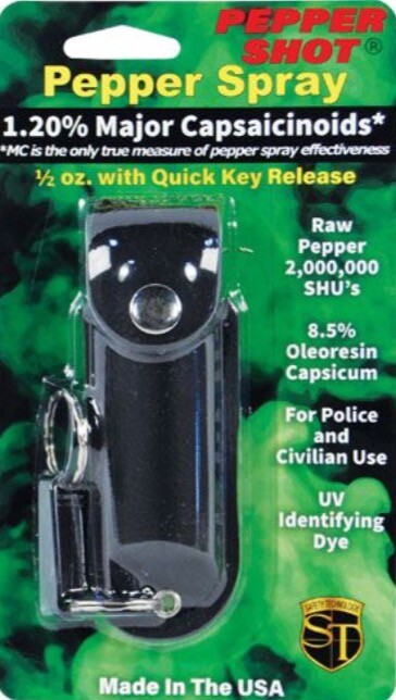 (2) POLICE Pepper Spray 1.2% MC U/V Dye – Women Personal Self Defense Protection