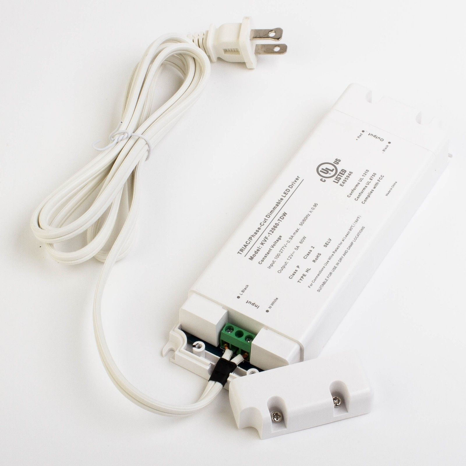 LEDUPDATES 12v 60w Triac Dimmable power supply 5A UL Listed for LED Light